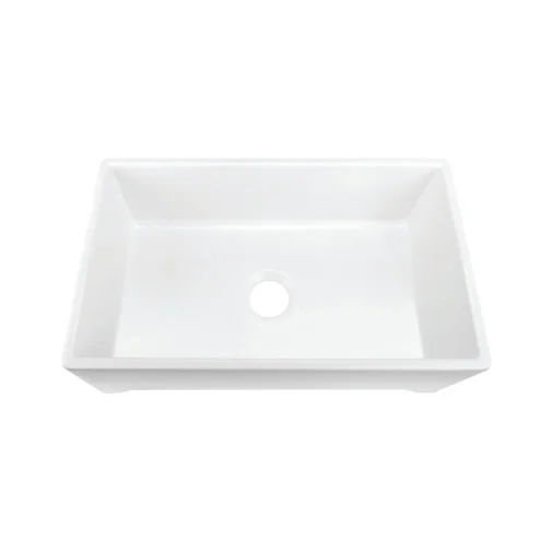 33 Miseno single bowl farmhouse fireclay in white