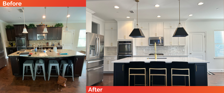 9 Modern Black and White Kitchen Transformation