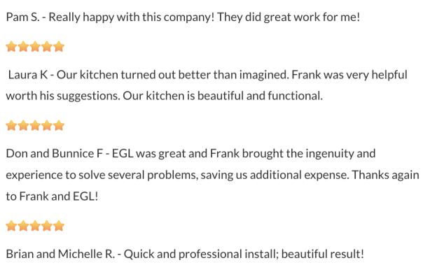 customer testimonials