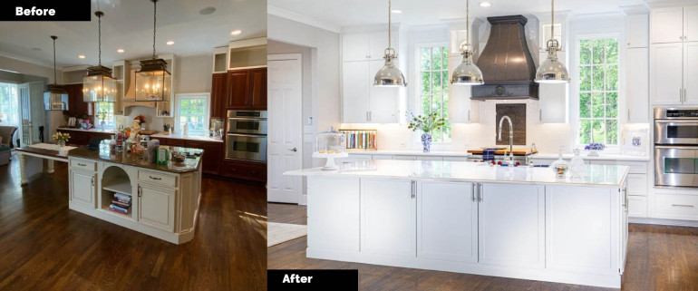 Transitional Kitchen Redesign from Classic to Contemporary