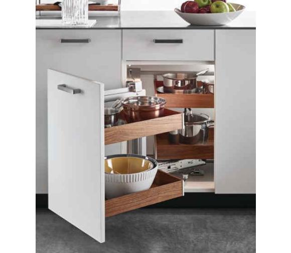 Four Shelf Corner Glide - Wood