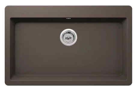 Single Bowl in Brown Granite Composite